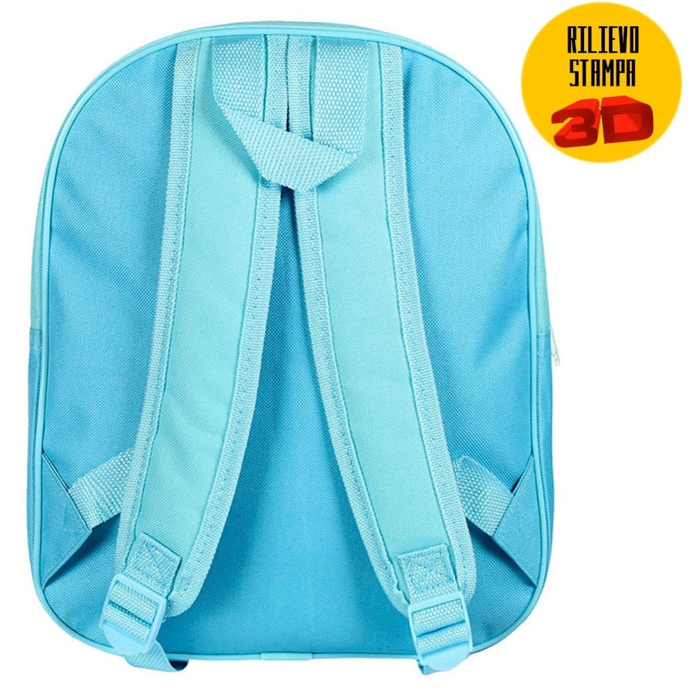 Trade Shop - Zainetto Frozen Elsa Anna Stampa Rilievo 3d Bambine Scuola Asilo Tempo Libero -