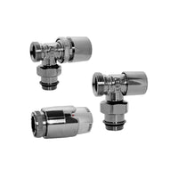 Kit termoarredo cromato: valvola piã¹ detentore piã¹ comando termostatico d1-2 pollice