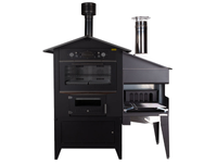 Supplemento tetto inox e griglia inox per barbecue FalA~² Rossofuoco - Tetto inox