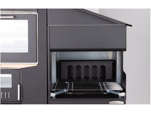 Barbecue laterale a legna FalA~² forni Rossofuoco serie 65/80/100 tetto verniciato