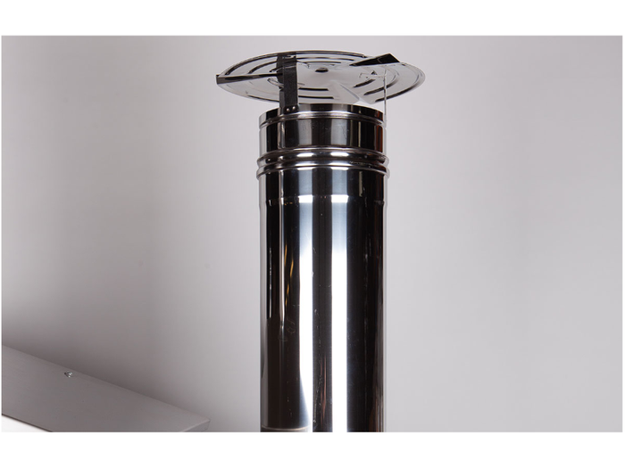 Supplemento tetto inox e griglia inox per barbecue FalA~² Rossofuoco - Tetto inox