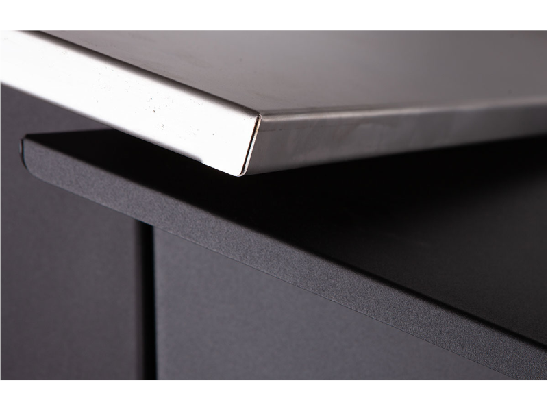 Supplemento tetto inox e griglia inox per barbecue FalA~² Rossofuoco - Griglia inox