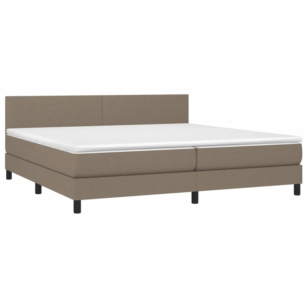 Giroletto a Molle con Materasso Tortora 200x200 cm in Tessuto cod mxl 63287