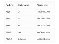 Piana refrattaria supplementare per forni Rossofuoco - Serie 50