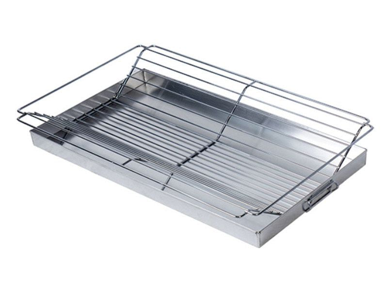 Kit porchetta con griglia e teglia raccogligrassi Rossofuoco - Serie 100