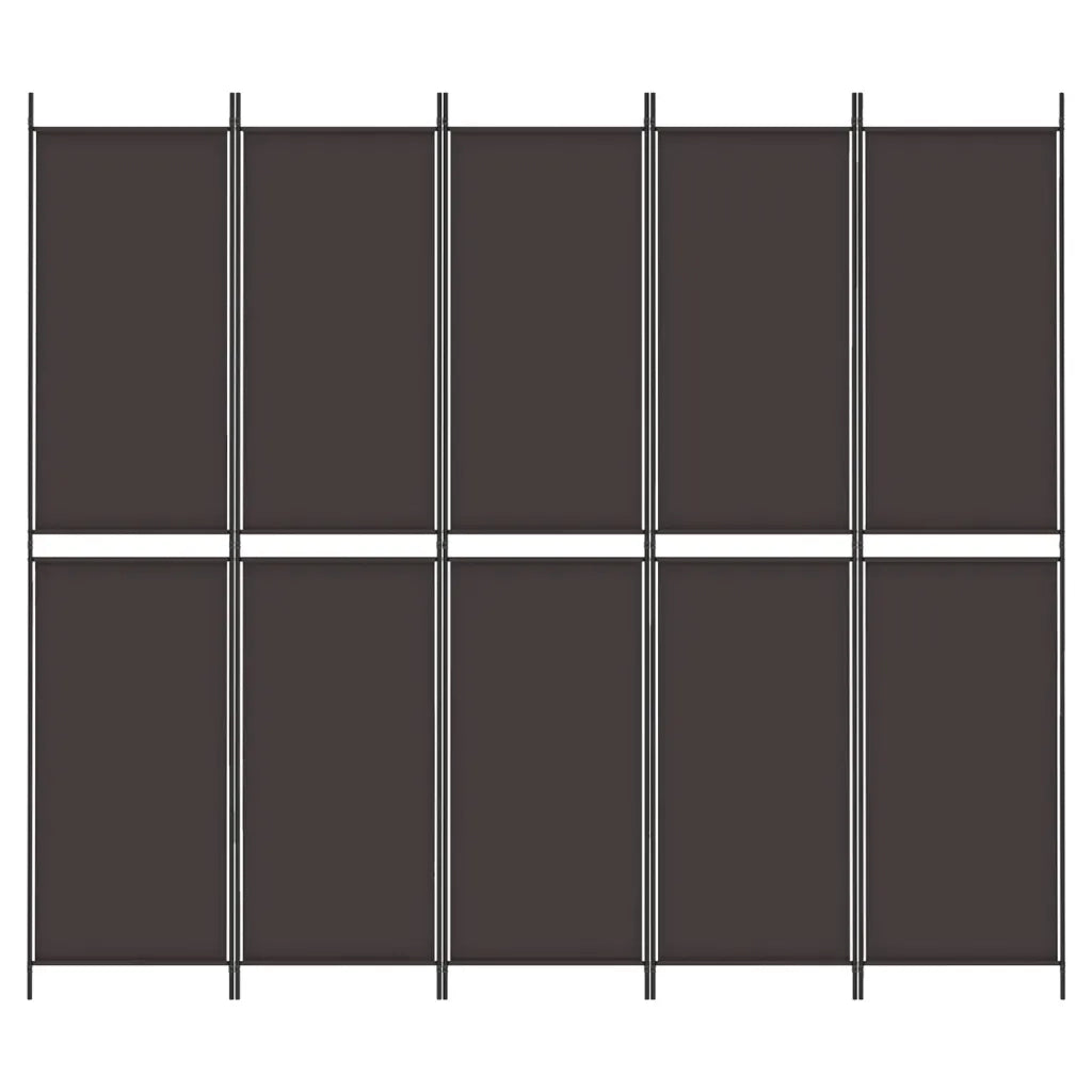 Divisorio a 6 Pannelli Marrone 300x220 cm in Tessuto cod mxl 57798
