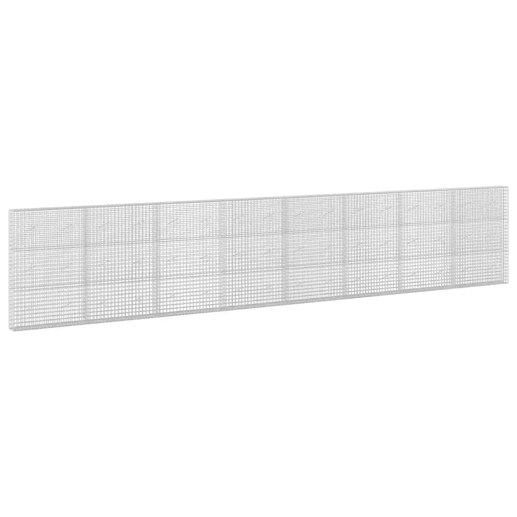 Gabione con filo da 5 mm e rete da 5x5 cm 800x20x150 cm 3464098