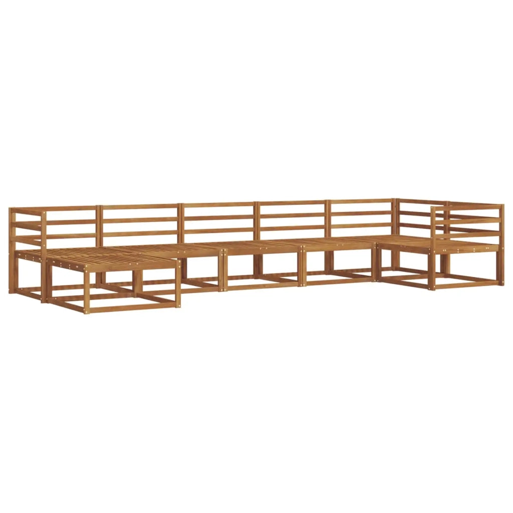 Set di divani da esterno 7 pcs Naturale 3367877