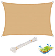 Vela ombreggiante per esterno giardino patio cortile festa blocco UV 2x3m sabbia 19_0000964
