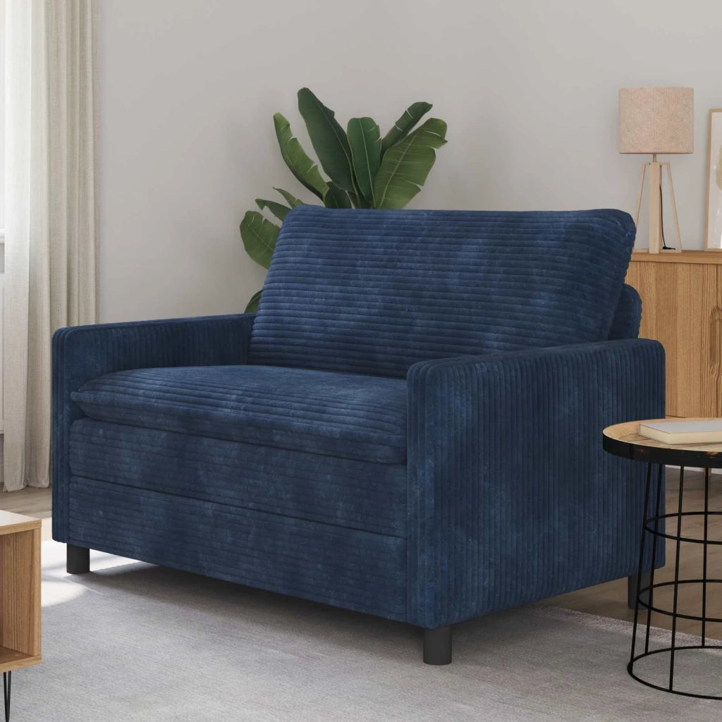 Divano Blu navy 126 x 81 x 87,5 cm Poliestere