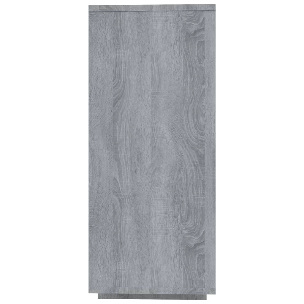 Buffet credenza cassettiera armadio mobile contenitore organizer cucina soggiorno rovere Sonoma 120 x 30 x 75 cm legno ingegnerizzato grigio 02_0036283