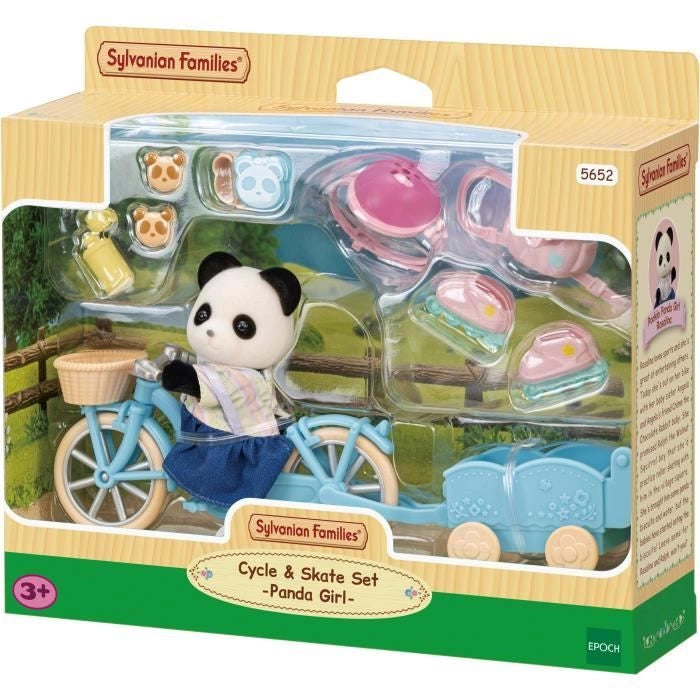 La ragazza Panda, la sua bici e il suo trailer - Famiglie Sylvanian - 5652 - da 3 anni