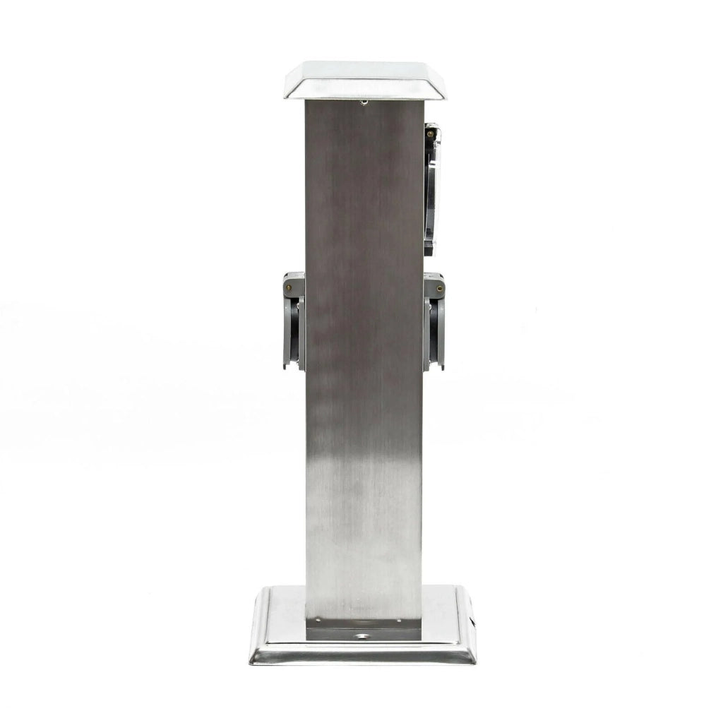Colonnina elettrica con 2 prese esterne timer acciaio raffinato IP44 16_0002281