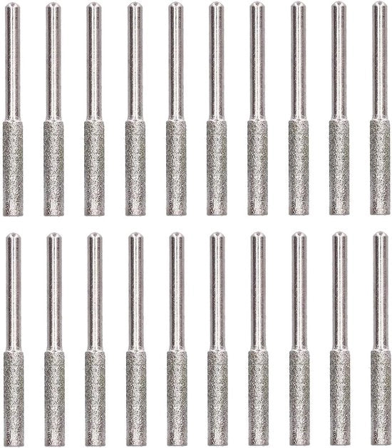 Testa per sega a catena - 20 pezzi, alta durezza, installazione facile, schiuma di protezione, duraturo, frese di riparazione (argento 4 mm)