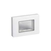 14943.01 Calotta da Parete IP55 a 3 Moduli con Viti Bianco