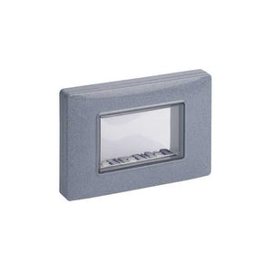 14943.14 Calotta da Parete IP55 3 Moduli Grigio Granito