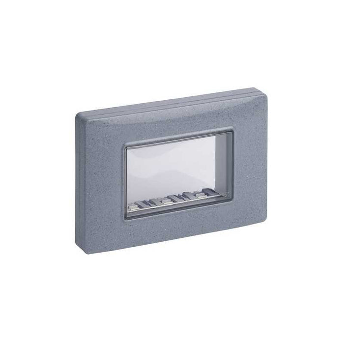 14943.14 Calotta da Parete IP55 3 Moduli Grigio Granito