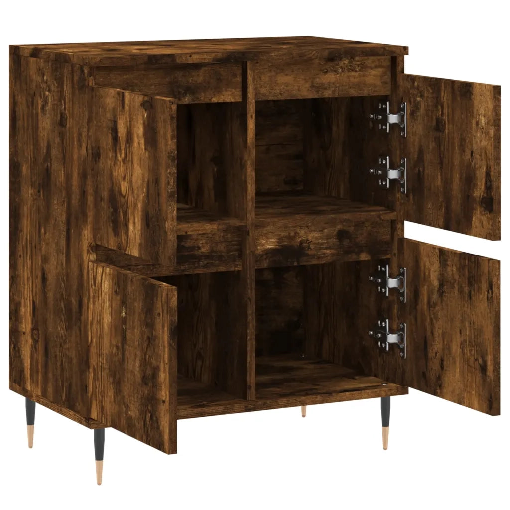 Credenza-Buffet-Armadio da cucina Rovere Fumo 60x35x70 cm in Legno Multistrato 234768