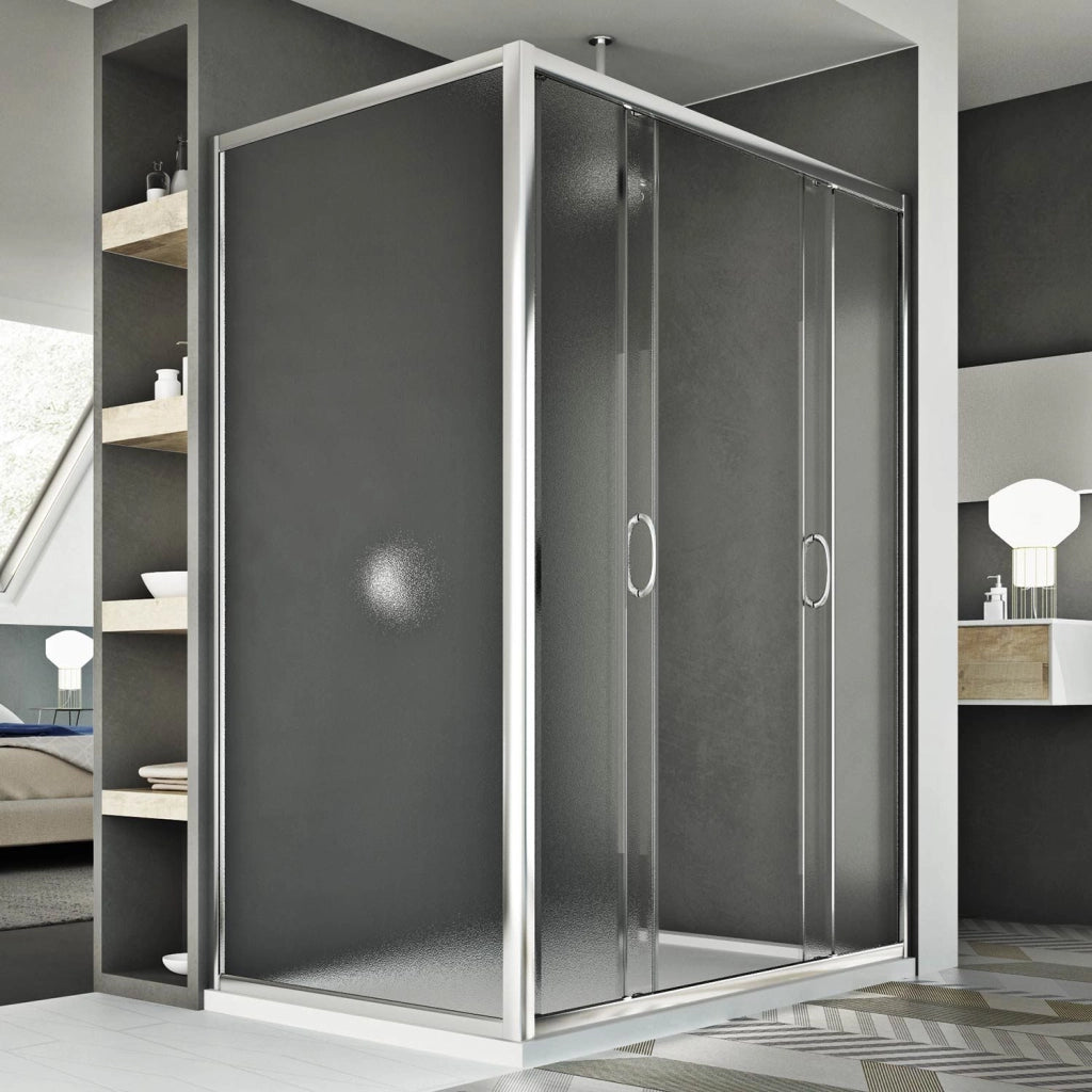 Box Doccia 90x160 CM H185 stampato C mod. Replay Duo 2 Ante