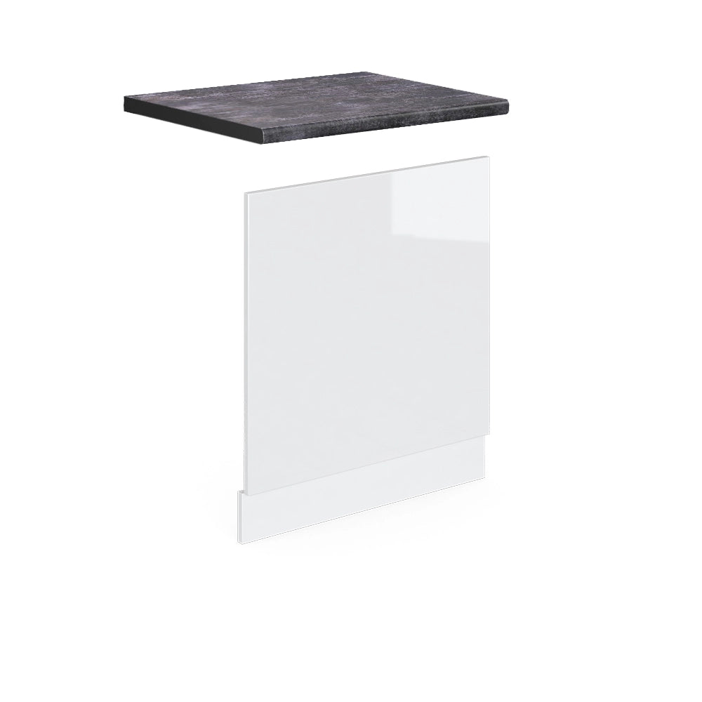 Vicco Pannello frontale Bianco lucido 60 cm , PL Antracite