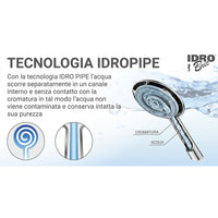 Saliscendi serie ninfea 2 funzioni cromato con portasapone