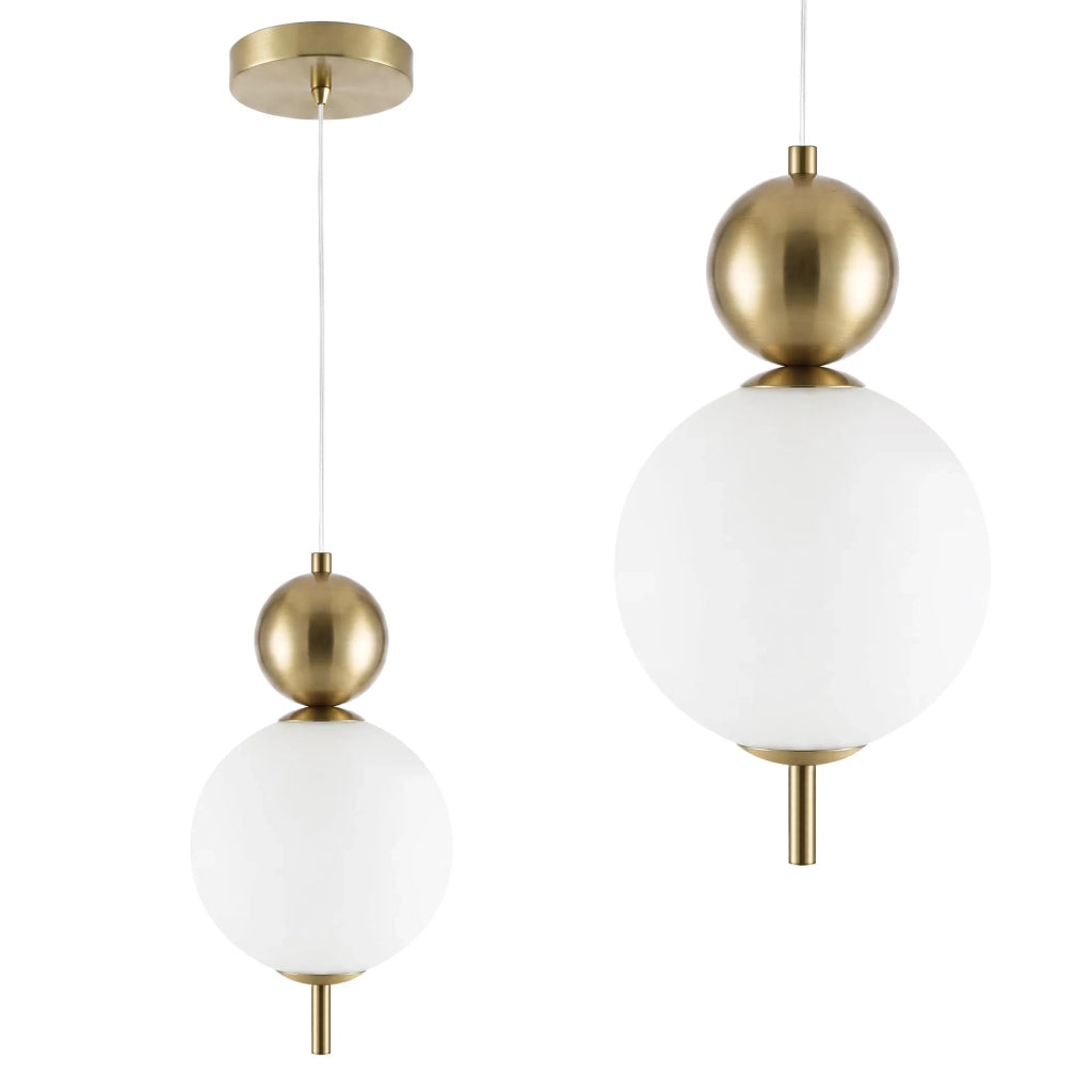 Lampada A Sospensione A Led Lhj115-1cp Oro Spazzolato