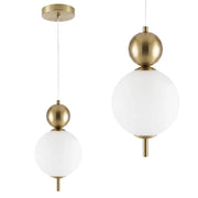 Lampada A Sospensione A Led Lhj115-1cp Oro Spazzolato