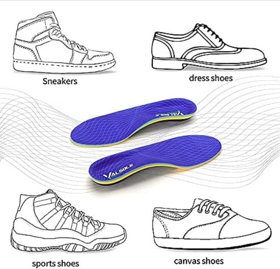 Innesse per piedi con ottimale ammortizzazione e supporto - innesse per scarpe da sport con ammortizzazione extra per piedi freschi 38-39