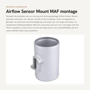 Misuratore di flusso d'aria con leva di alta qualità in alluminio - Adattatore di flusso d'aria con beugel - Adattatore MAF - Beugel di misuratore di flusso d'aria di aspirazione - Universale - Installazione facile - Adattatore di flusso d'aria