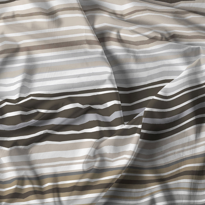 Set Lenzuola Matrimoniale con Stampa Sopra Sotto e Federe Linea River Tigri