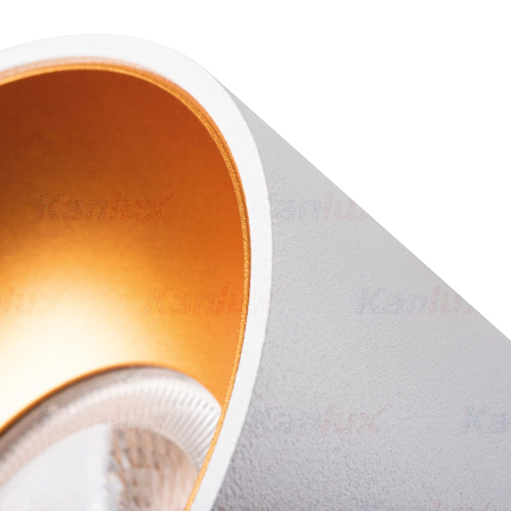 Plafoniera Kanlux Mini Riti GU10 bianco oro 27576