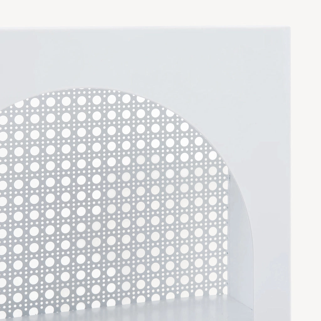 Scaffale da Parete Jäller Design Arcuato 40x30x13 cm Bianco [en.casa]