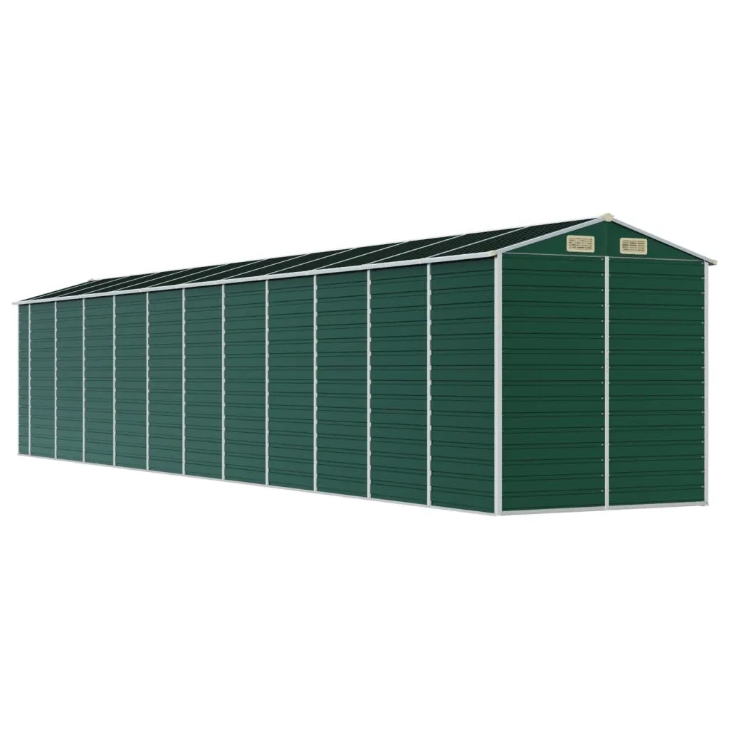 Capanno da Giardino Verde 191x980x198 cm in Acciaio Zincato 3188241