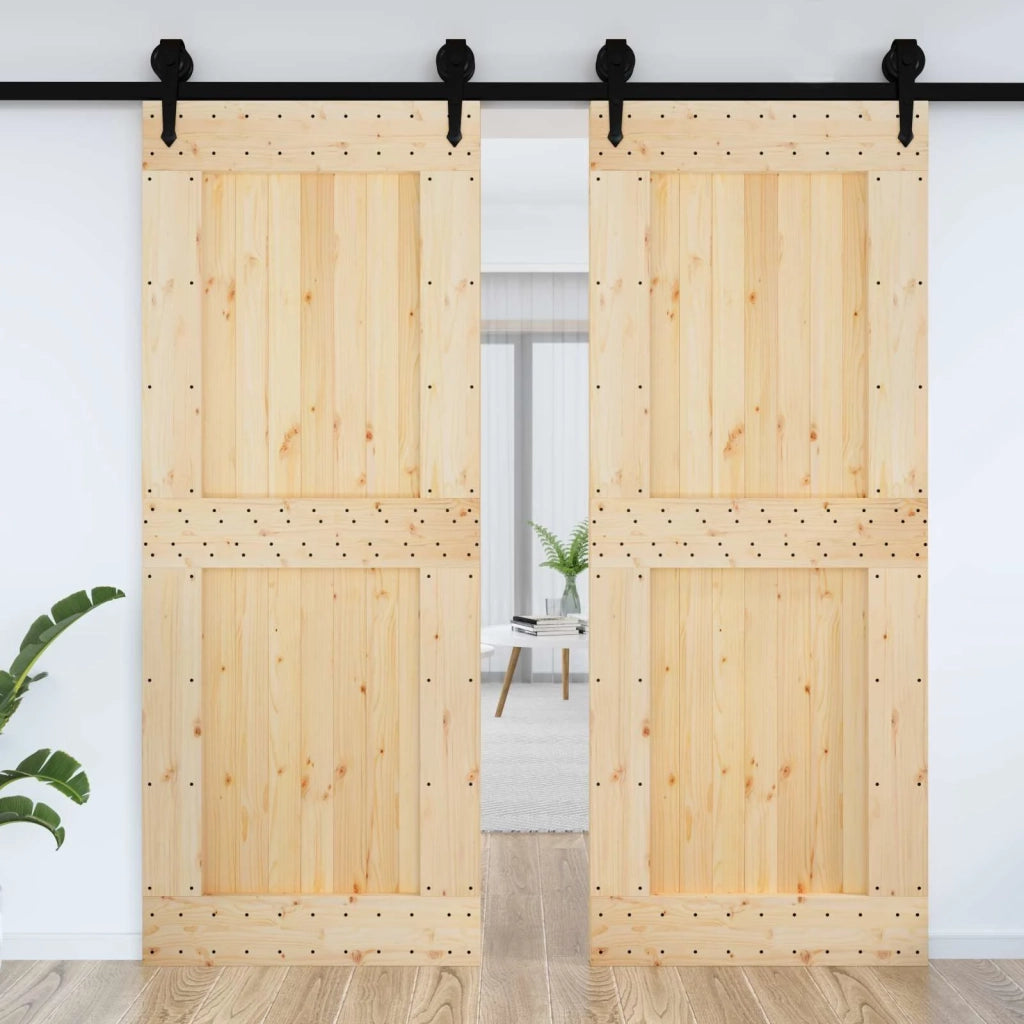 Porta NARVIK Naturale 90 x 210 cm Legno di pino solido 42047091