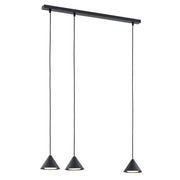 Lampada a sospensione ELIT 3 in acciaio nero opaco