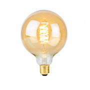 Lampadina a Filamento LED E27 G125 3.8W 250 lm Dimmerabile Basso Consumo Dorato Nedis