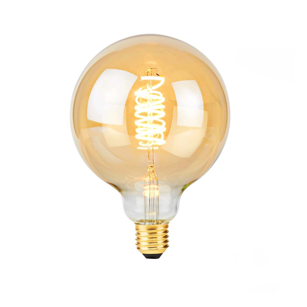 Lampadina a Filamento LED E27 G125 3.8W 250 lm Dimmerabile Basso Consumo Dorato Nedis