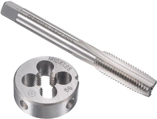 Set di viti e dadi M10 x 1,25 mm - Resistente - Filo meccanizzato - Chiave  a schiena - Preciso - Durata prolungata - Set di viti e dadi