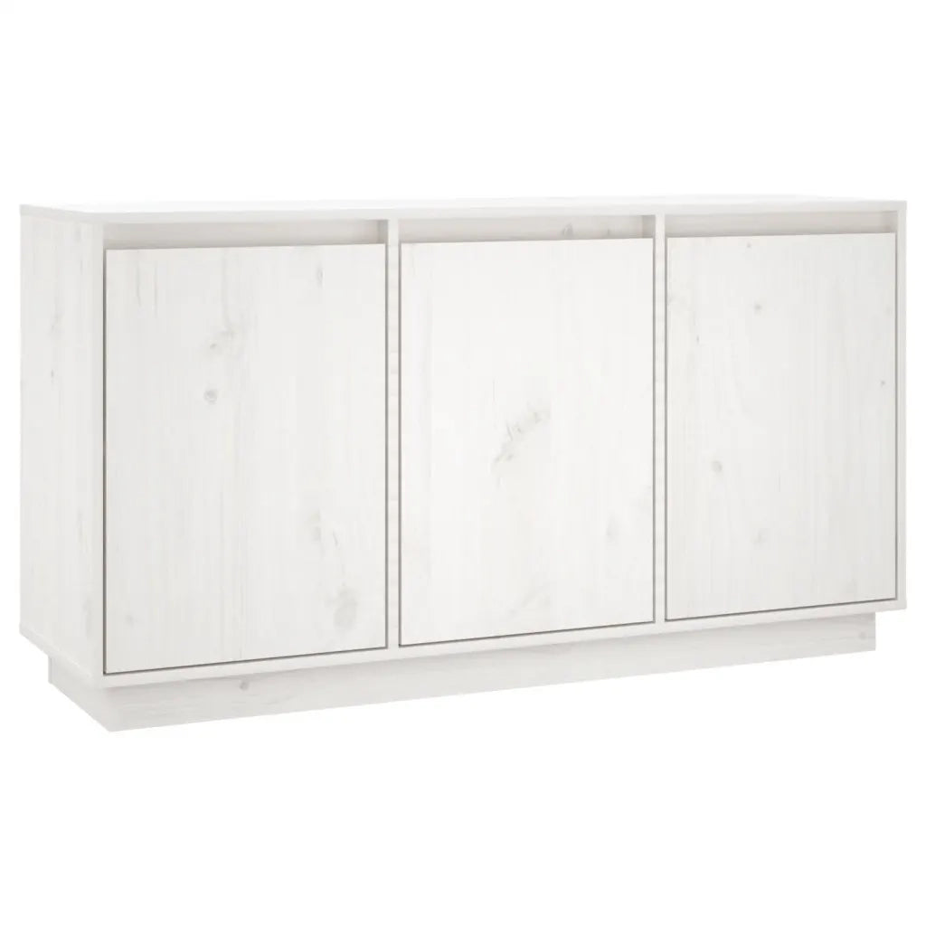 Credenza | Madia | Buffet da pranzo | Armadio da pranzo Bianca 111x34x60 cm in Legno Massello di Pino