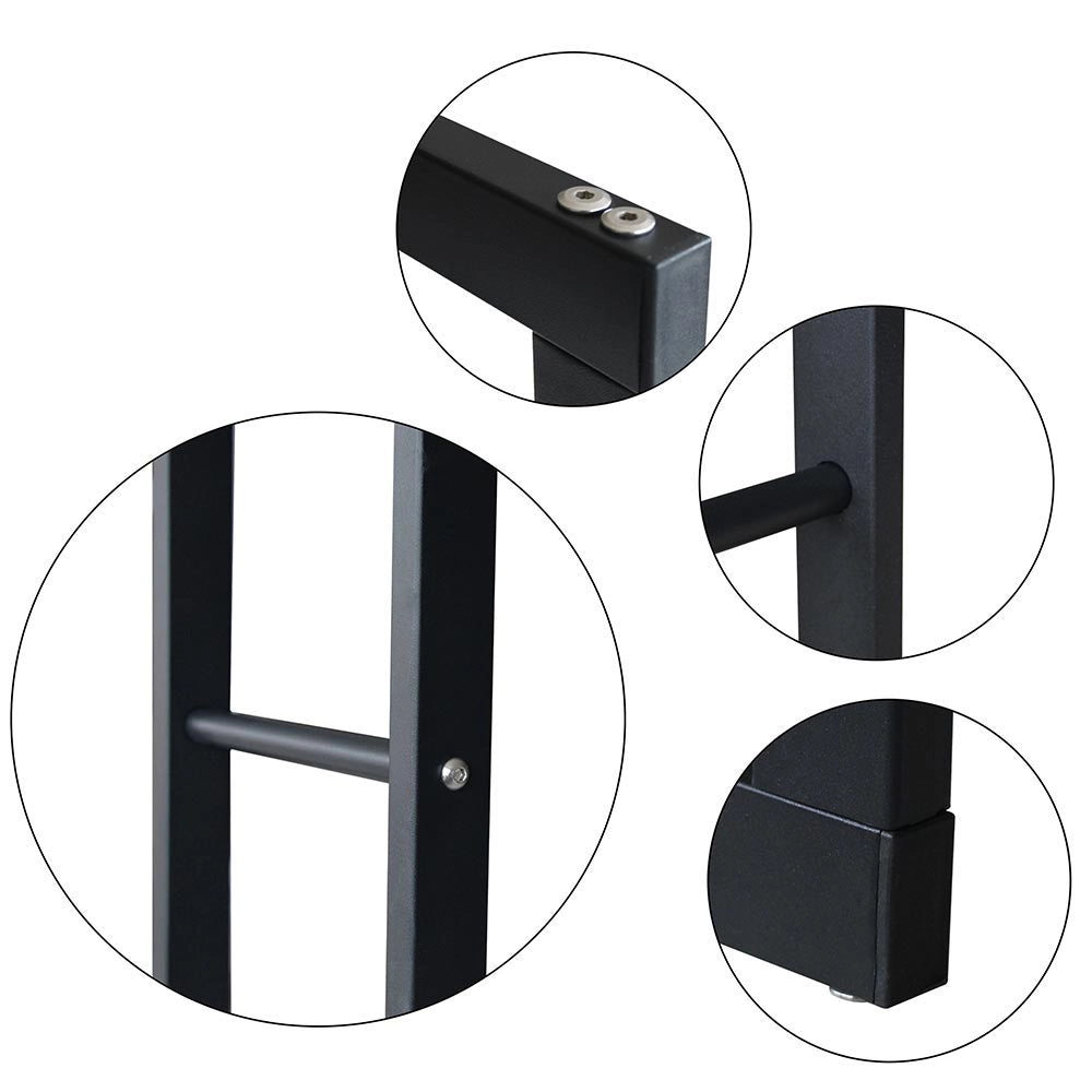 Portalegna Supporto Metallo Porta Legna Interno Legnaia Camino Stufa 150x60x25cm
