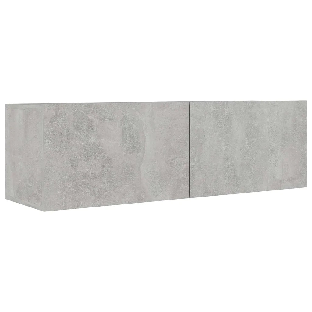 Set di Mobili Porta TV 7 pz Grigio Cemento in Legno Multistrato 3079137