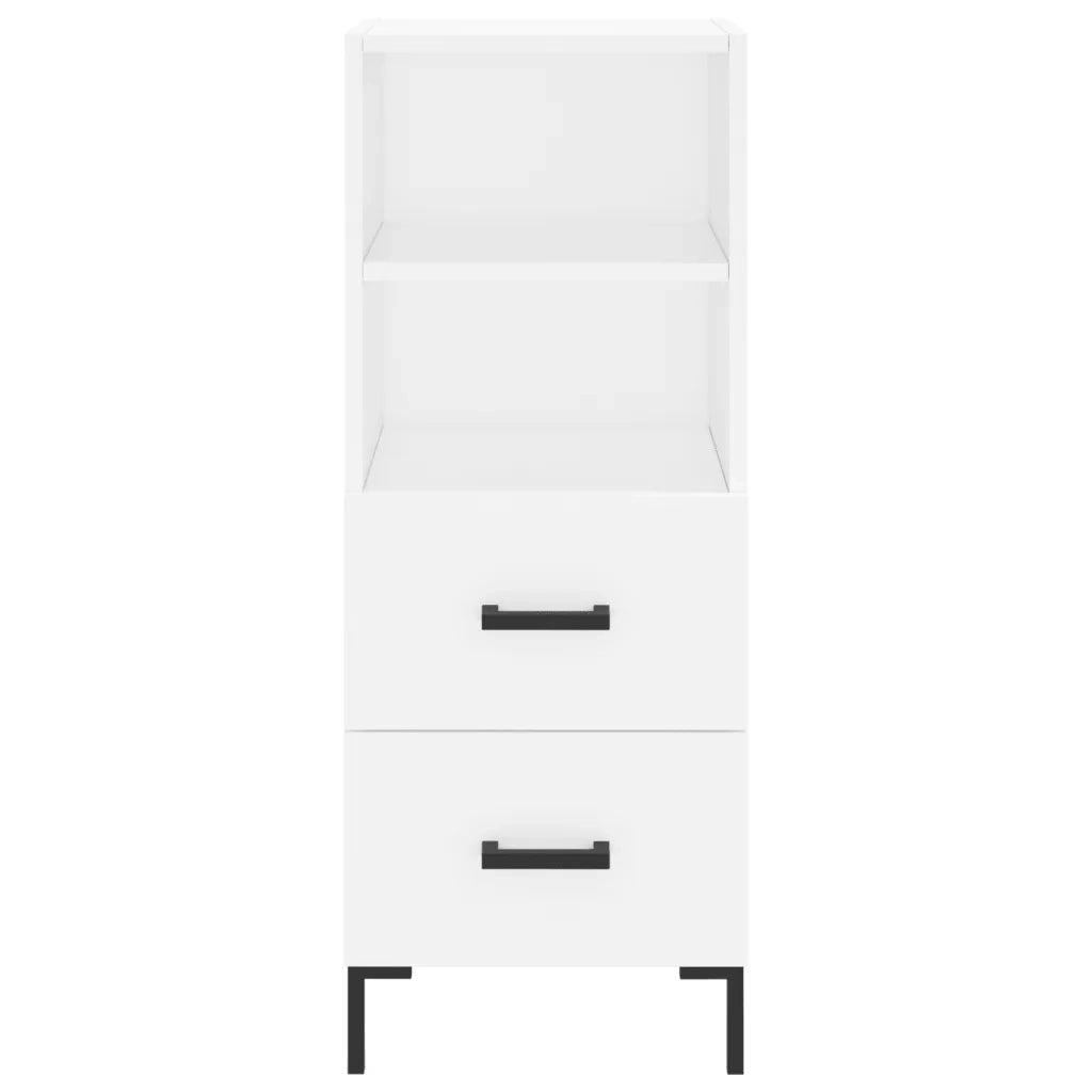 Credenza Bianca 34,5x34x90 cm in Legno Multistrato 828668