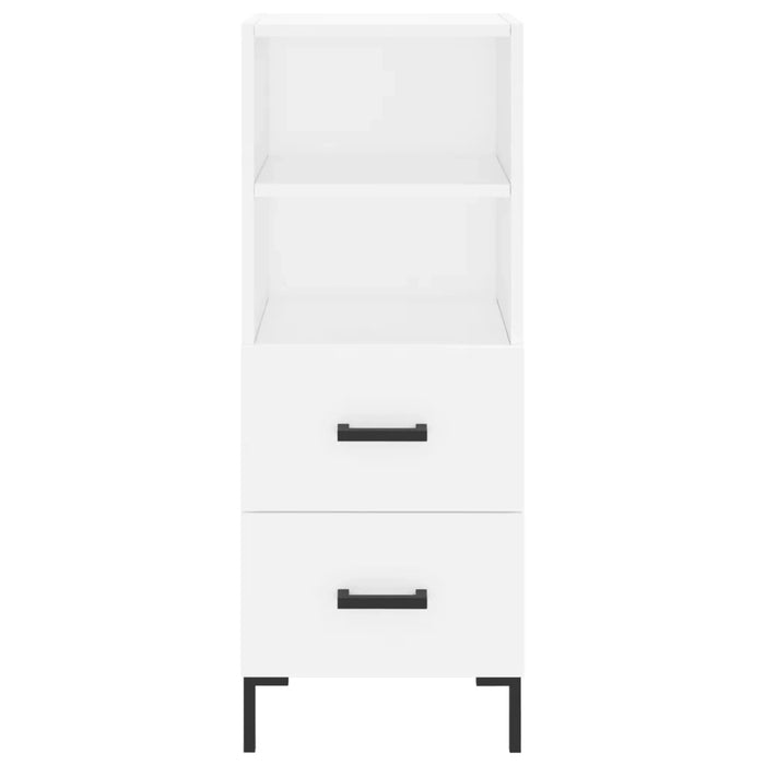 Credenza Bianca 34,5x34x90 cm in Legno Multistrato 828668