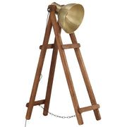 Lampada da Pavimento Ottone E27 in Legno Massello di Mango CFW5681535