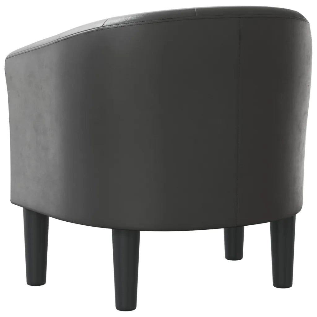 Divano Sedia-Poltrona Cabriolet Grigia in Similpelle 830072