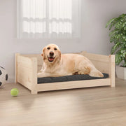 Cuccia per Cani 75,5x55,5x28 cm in Legno Massello di Pino 821452