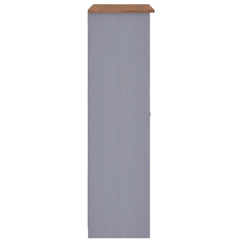Armadio a 3 Ante Grigio 118x50x171,5cm in Pino Panama Range CFW5795995