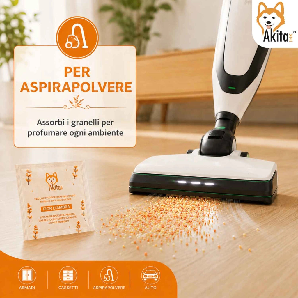 Akitaink 6 Sacchetti Profumati Fior d Ambra Armadi