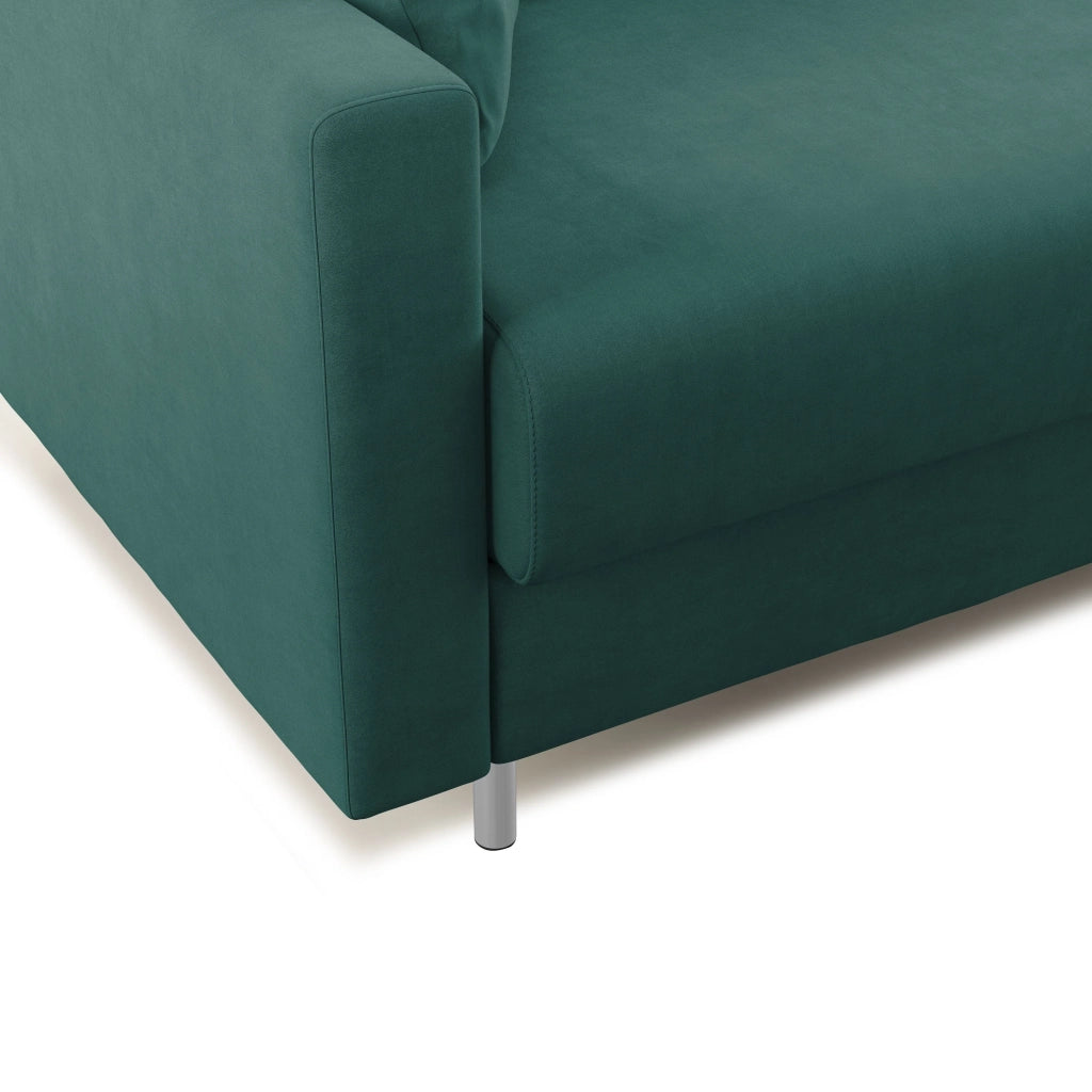 Megan Divano letto matrimoniale in microfibra smacchiabile T11 208 cm (mat. 160x197) verde