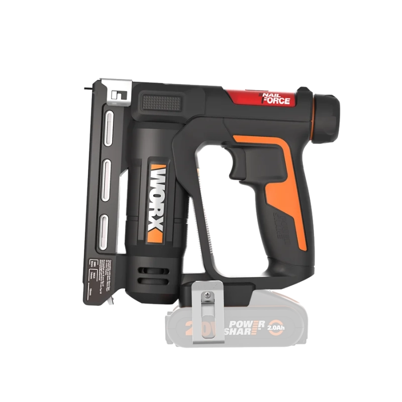 Chiodatrice graffatrice WX843.9 20 Volt per graffe 614 millimetri e chiodi 15 millimetri corpo macchina - Worx